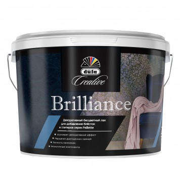 Dufa Creative Brilliance - лак декоративный бесцветный для добавления блесток и глиттеров, 1-2,5 л-0