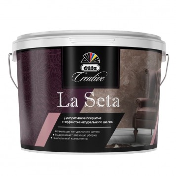 Dufa Creative La Seta ARGENTO - декоративная штукатурка с эффектом натурального шелка, 1-5 кг-0