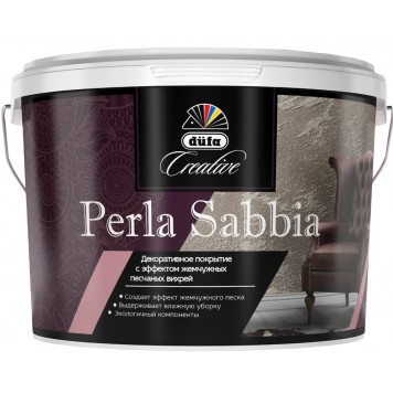 Dufa Creative Perla sabbia ARGENTO - декоративная штукатурка с эффектом жемчужных песчаных вихрей, 1-5 кг-0