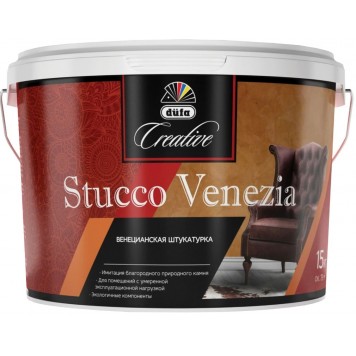 Dufa Creative Stucco Venezia - декоративная штукатурка с эффектом классической венецианской штукатурки, 4-15 кг-0