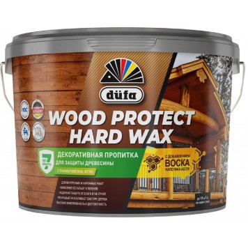 Dufa Wood Protect Hard Wax - Декоративная пропитка для защиты древесины, 0,75 л-0