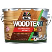 Dufa WoodTex - Защитная декоративная пропитка для деревянных поверхностей, 9 л