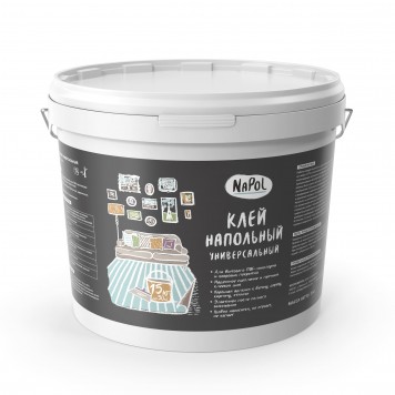 Goldbastik NaPol КНУ - клей для напольных покрытий, универсальный, 3-15кг, РБ-0