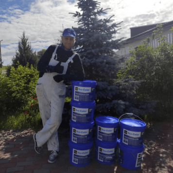 Tex-Color Fassadensilicon - Фасадная силиконовая краска высшего качества, 15л, РФ-4