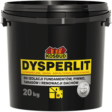 Kosbud DYSPERLIT - Дисперсионная битумно-каучуковая масса для гидроизоляции, 10-20 кг, Польша-0
