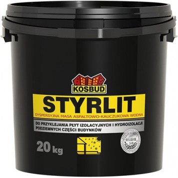 Kosbud STYRLIT - Битумно-каучуковая масса для приклеивания пенополистирола, 10-20кг, Польша-0