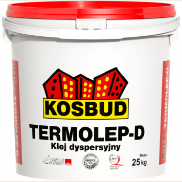 Kosbud Termolep D - Дисперсионный клей-фуга для приклеивания гибкой облицовки TABULO, KLINKIERO, STONO, 5-20 кг, Польша-0