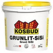 Kosbud Grunlit SiSi - Силикатно-силиконовая грунт-краска под штукатурку, с песком, 10-20 кг, Польша