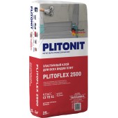 PLITOFLEX 2500 - Эластичный клей для всех видов плит, 25 кг, РФ