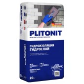 PLITONIT ГидроСлой (ГидроСтена) - Смесь сухая гидроизоляционная на цементной основе, 20 кг, РФ