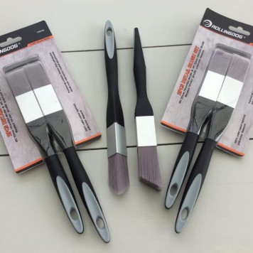 ROLLINGDOG - Две кисти малярные, треугольная и трапецевидная, 22-24 мм-1