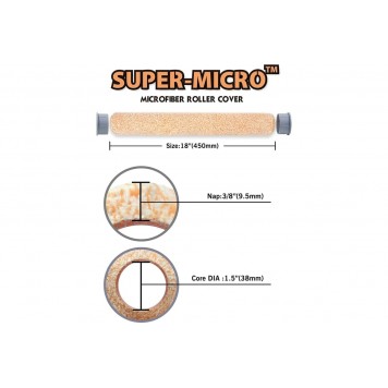 ROLLINGDOG - Малярный валик  из микрофибры, 457 мм-1