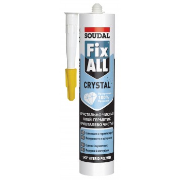 Soudal Fix All Crystal - Прозрачный клей-герметик, 290 мл, Бельгия-0