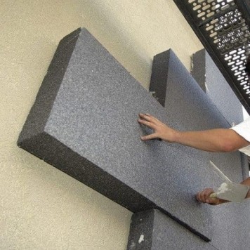 Пенопласт пониженной теплопроводности (графит) ППТ 35 А-Р-Г, толщина 20-1000 мм, Эухарис, цена за м3-1