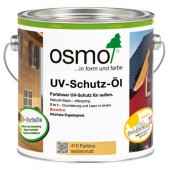 OSMO UV Schutz oil 410 - Защитное масло с УФ-фильтром без биоцидов  0,75-2,5 литра, Германия