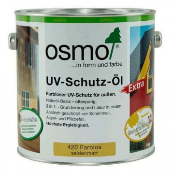 OSMO UV Schutz oil Extra - Защитное масло с УФ-фильтром с биоцидами 0,75-2,5 литра, Германия-0