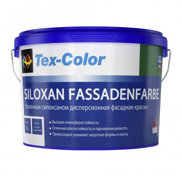 Tex-color Siloxan Fassadenfarbe - Фасадная краска с добавлением силикона, 15л-0
