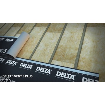 Delta Vent S - Диффузионная мембрана для сплошной обрешетки, 75м2, Германия-2