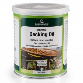 Borma Naturaqua Decking Oil - Датское масло на водной основе, 1-5 литров, Италия-0