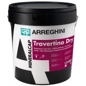 Cap Arreghini Travertino dry - Декоративное покрытие с известковой основой, Италия, 18 кг