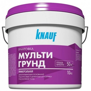 Knauf Мультигрунд - Грунтовка универсальная для впитывающих оснований, 10 кг, Россия-0
