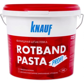 Knauf Rotband Pasta Profi - Финишная белая шпатлевка для внутренних работ, РФ, 18кг-0