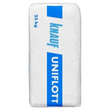 Knauf Uniflott - Гипсовая высококачественная шпатлевка для швов ГКЛ, 25 кг, Германия-0