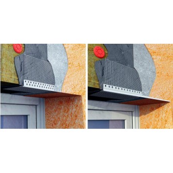 Profil Systems - Профиль капельник ПВХ универсальный с сеткой, 2.5м, РФ-1