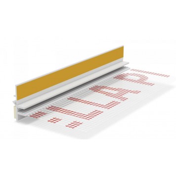 Bella Plast BP 13 Midi - Профиль примыкания с сеткой и манжетой, тип 9/3, 2500мм, Польша-0