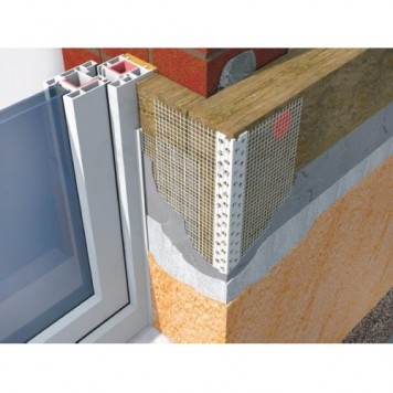 Profil Systems - Уголок фасадный ПВХ со стеклосеткой, в ассортименте, 2500-3000мм, РФ-1