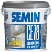 Semin CE 78 (Серая крышка) - Специальная шпатлевка для приклеивания ленты, 8-25 кг, РФ