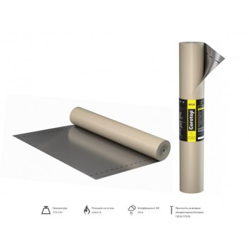 Corotop Reflex - пароизоляция с алюминиевым покрытием, 115 г/м2, 75м2, Польша-0