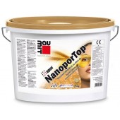Baumit NanoporTop - Декоративная фасадная самоочищающаяся силикатная штукатурка , фактура в ассортименте, 25 кг, Австрия