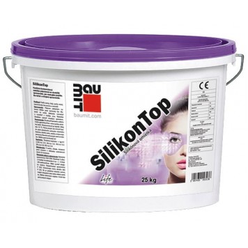 Baumit SilikonTop - Декоративная фасадная силиконовая штукатурка, фактура в ассортименте, 25 кг, Австрия-0