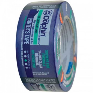 Blue Dolphin Painters Tape - Синяя малярная лента, стойкость до 14-ти дней, размер 25-48*50м в ассортименте, Польша-0