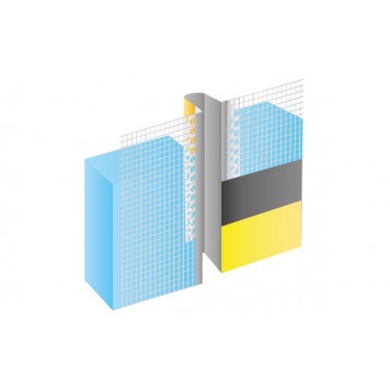 Bella Plast BP 15 - Деформационный Е-образный профиль для фасадов 2500 мм, Польша-2