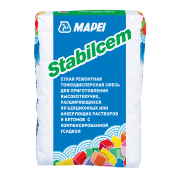 Mapei Stabilcem - Расширяющееся цементное вяжущее с очень высокой подвижностью для приготовлении инъекционных растворов,20 кг, РФ-0