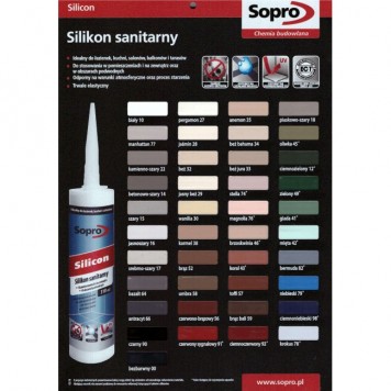 Sopro SanitarSilicon - Силиконовый герметик, в ассортименте, Польша, 310мл-1