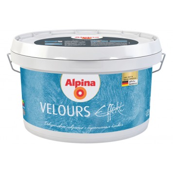 Alpina Effekt Velours - Декоративная шпатлевка с эффектом бархата и велюра, Германия, 1.25л-0