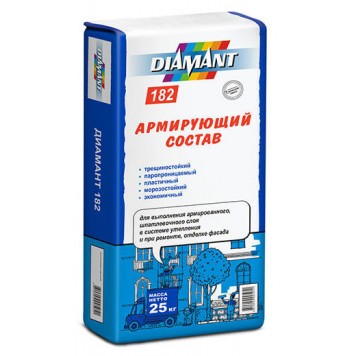 Diamant 182 (Диамант 182) - Клей для армирования теплоизоляционных материалов, РБ, 25 кг-0