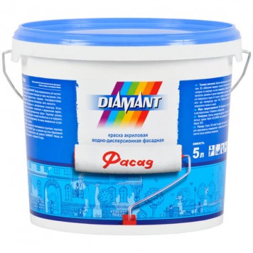 Diamant Фасад - Атмосферостойкая фасадная краска, 5-10 литров, РБ.-0