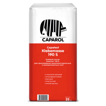Capatect Klebemasse 190 S - Качественный клеевой состав для утеплителя, РБ, 25 кг-0