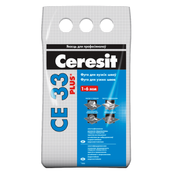 Ceresit CE 33 - Фуга для заполнения узких швов, цвета в ассортименте, 2 кг, РБ-0