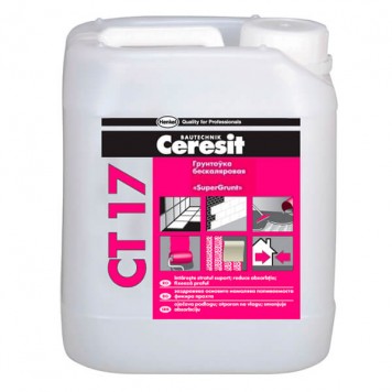 Ceresit CT 17 - Грунтовка бесцветная, концентрат 1:1, 5-10 литров, РБ.-0