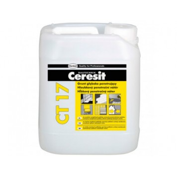 Ceresit CT 17 - Грунтовка глубокопроникающая, желтая, концентрат 1:1, 5-10 литров, РБ.-0