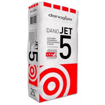 Danogips DANO JET 5 - Выравнивающая полимерная шпаклевка,  25 кг, РФ-0