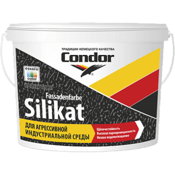 Condor Fassadenfarbe Silikat - Силикатная фасадная краска, белая, 10л, РБ-0