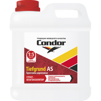 Condor Tiefgrund Dach - Грунтовка для шифера перед окраской, 5-10 литров, РБ-0