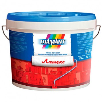 Diamant Эко Латекс - Латексная интерьерная краска, 2.5-10 литров, РБ.-0