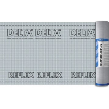 DELTA Reflex - Многослойная пароизоляционная пленка с алюминиевым слоем, 50*1.5м, в рулоне 75 м2, Германия-0